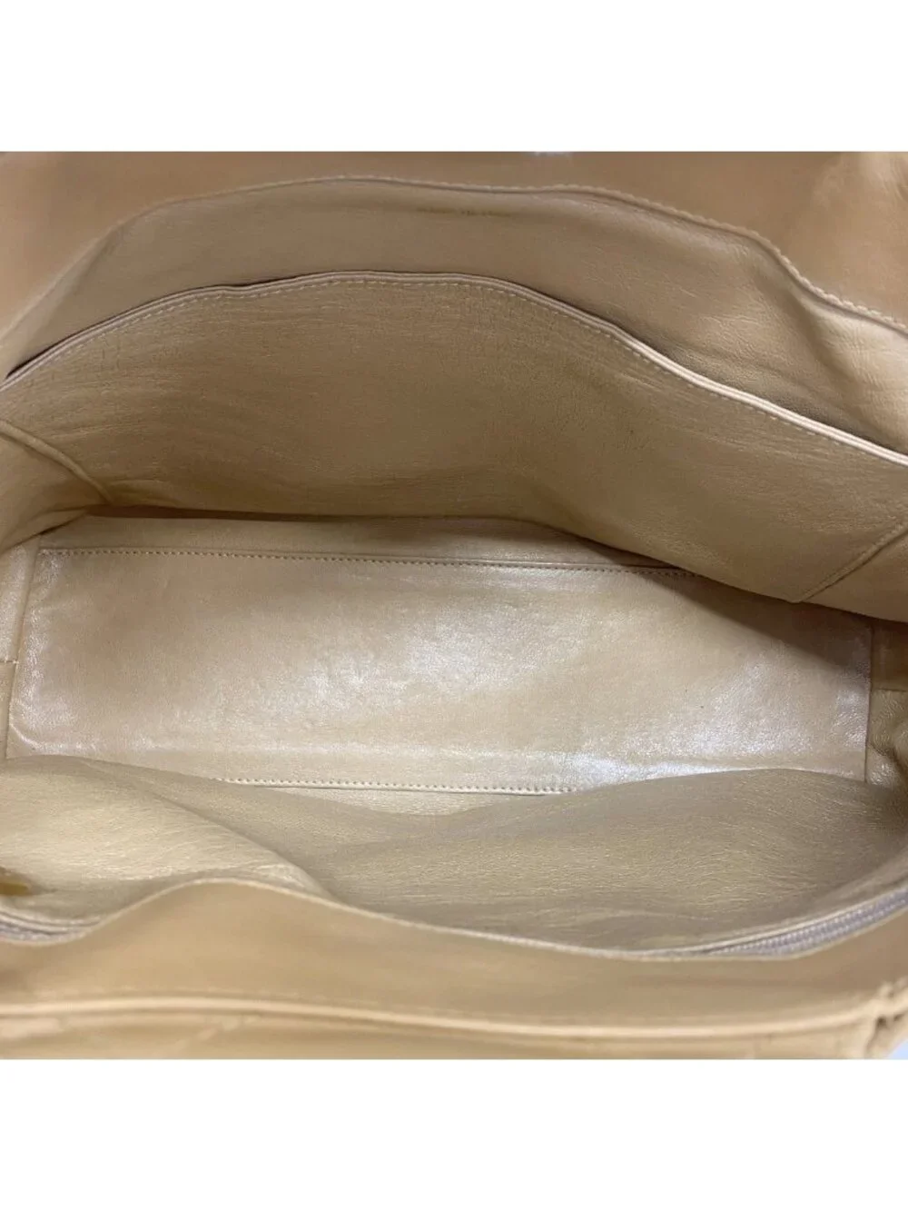 Chanel Handbag Quilted Leather Brown Gold